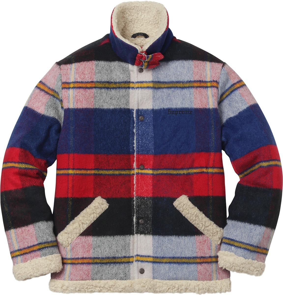 Plaid Shearling Bomber view 15
